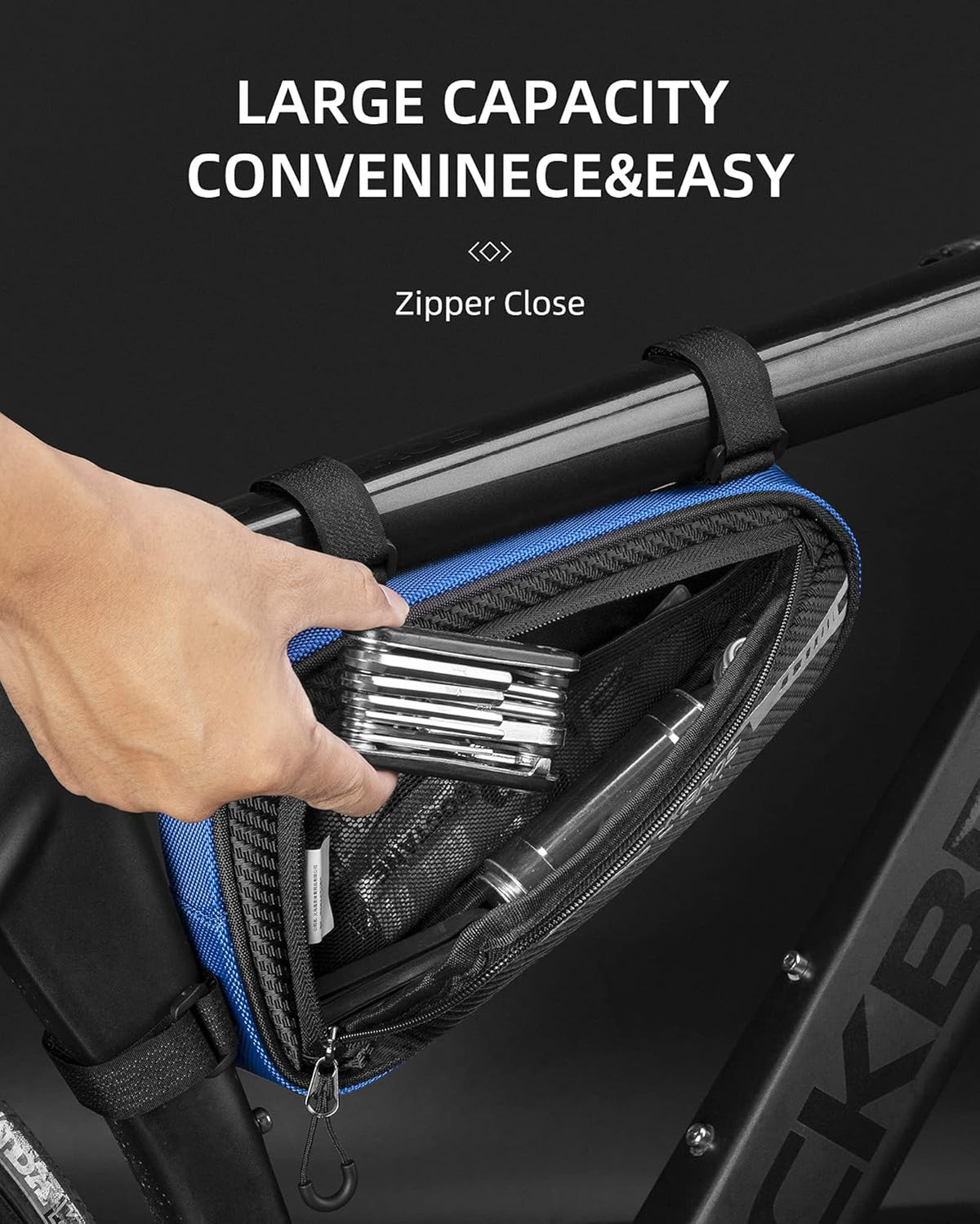 blue bicycle frame pouch bag#color_blue