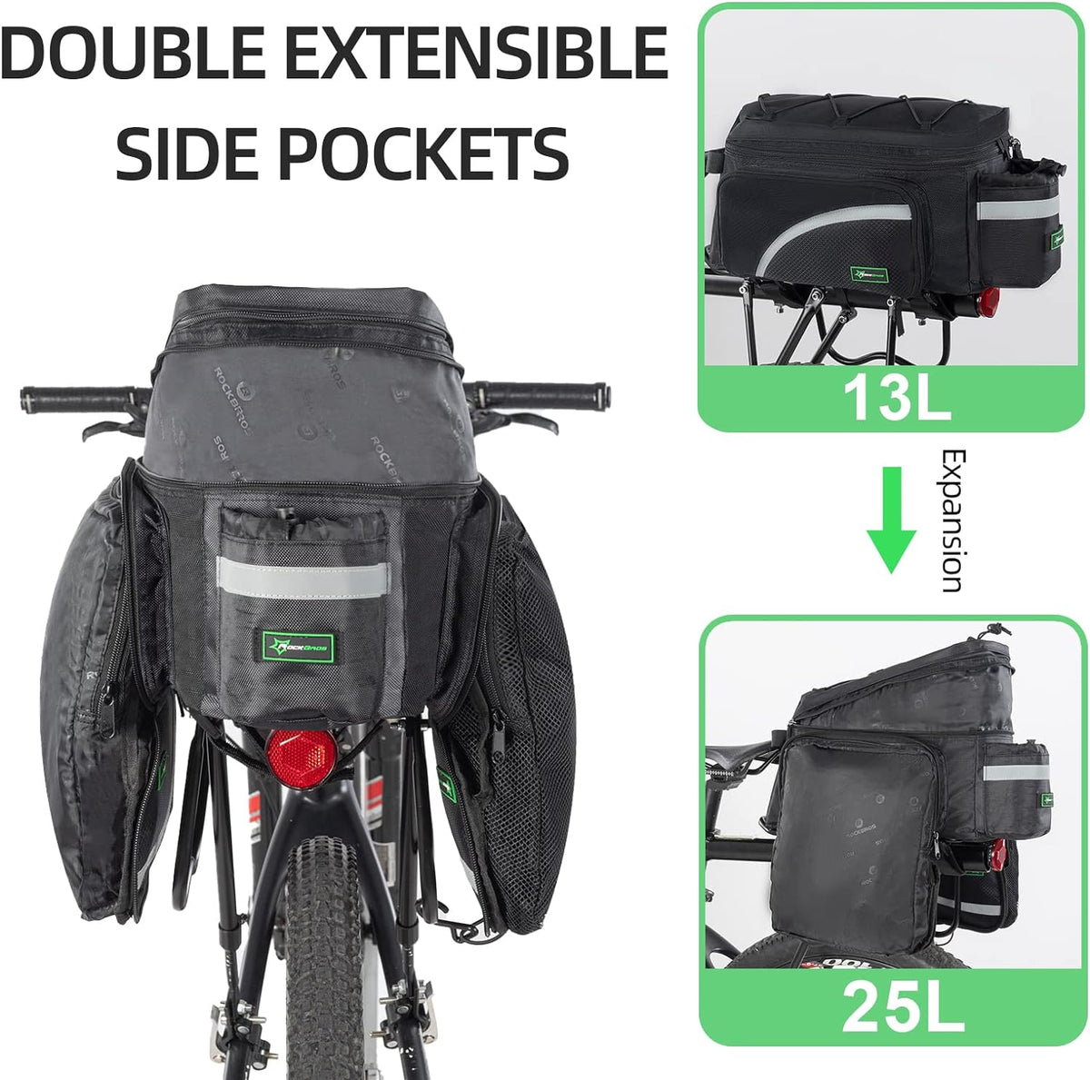 cycling rear rack bag