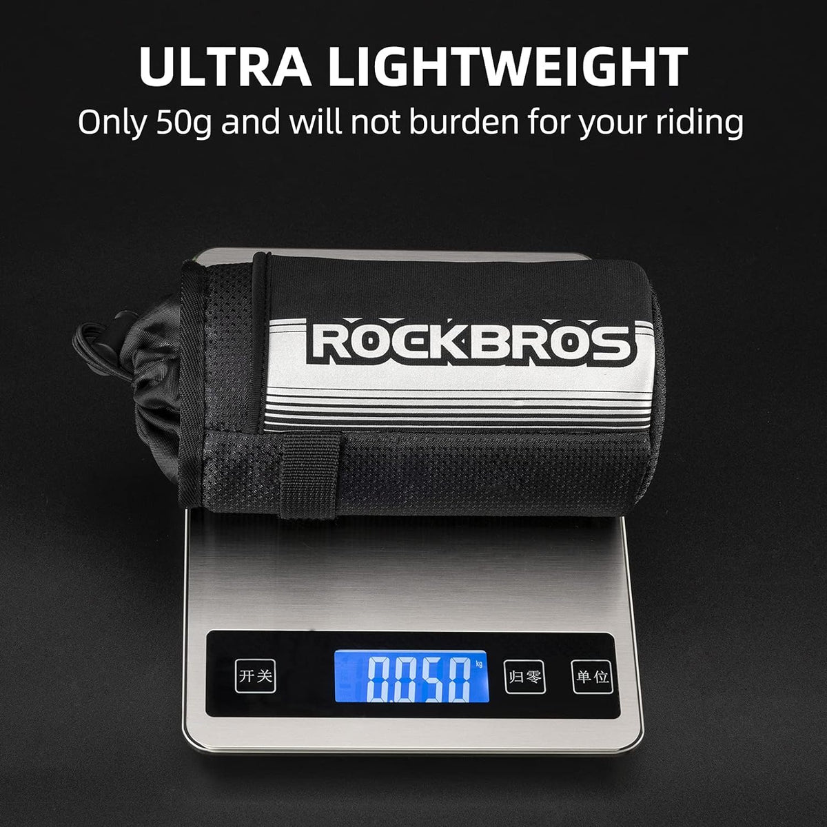 rockbros handlebar bottle bag