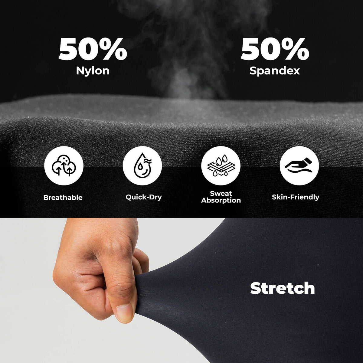 ROCKBROS men's cycling waist shorts YDDK012 with DOLOMITI pads, designed for comfort and support on long-distance rides.