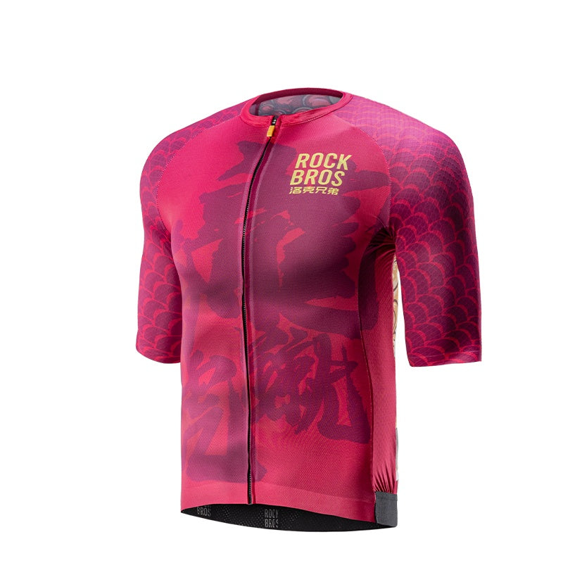 rockbros-dragon-year-paint-model-series-quick-dry-cycling-jersey-for-spring-summer