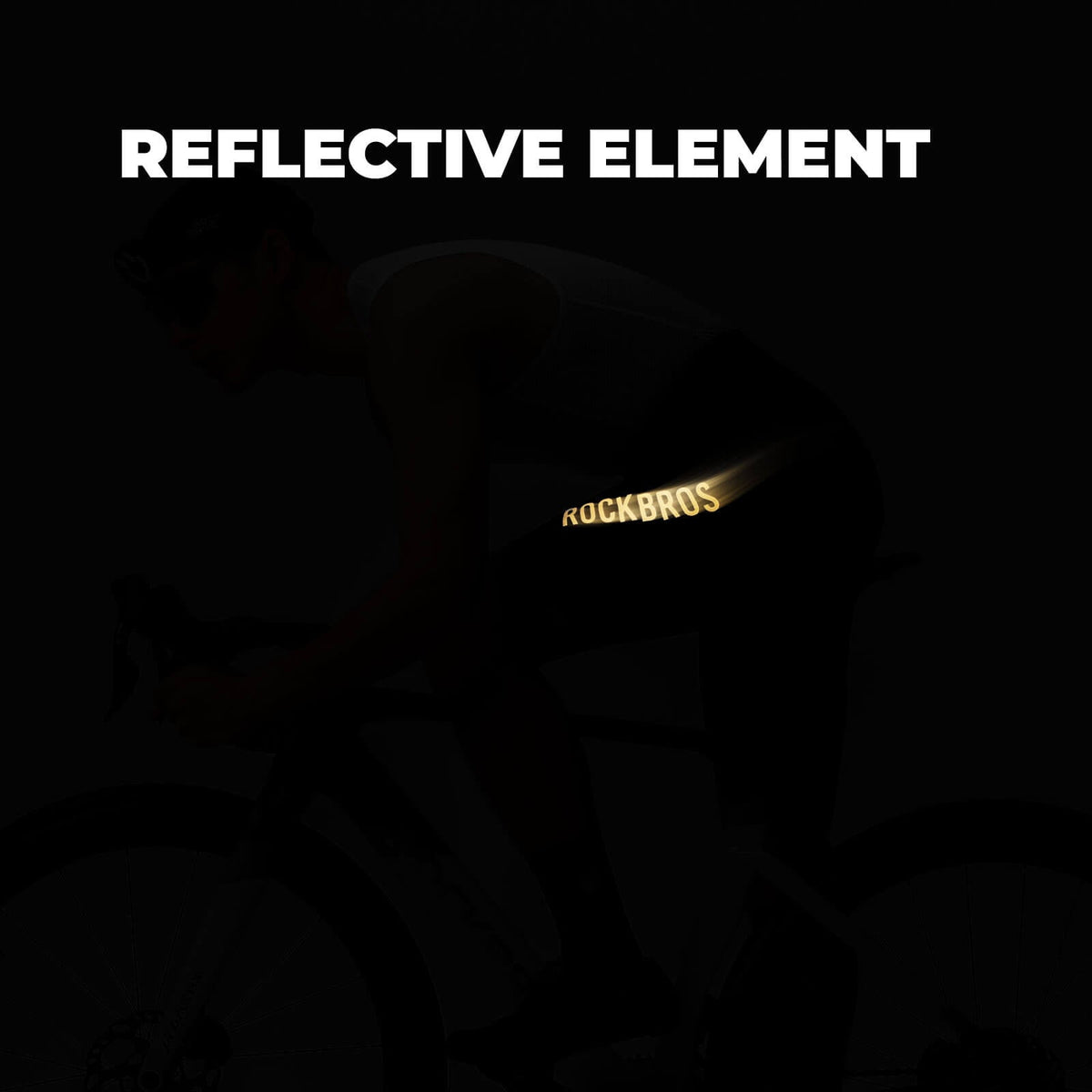 ROCKBROS men's cycling waist shorts YDDK013 featuring Elastic Interface® pads, engineered for advanced comfort and performance on long rides.