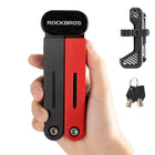 Candado ROCKBROS plegable resistente antirrobo para bicicleta 120cm/47.24inch con 2 llaves