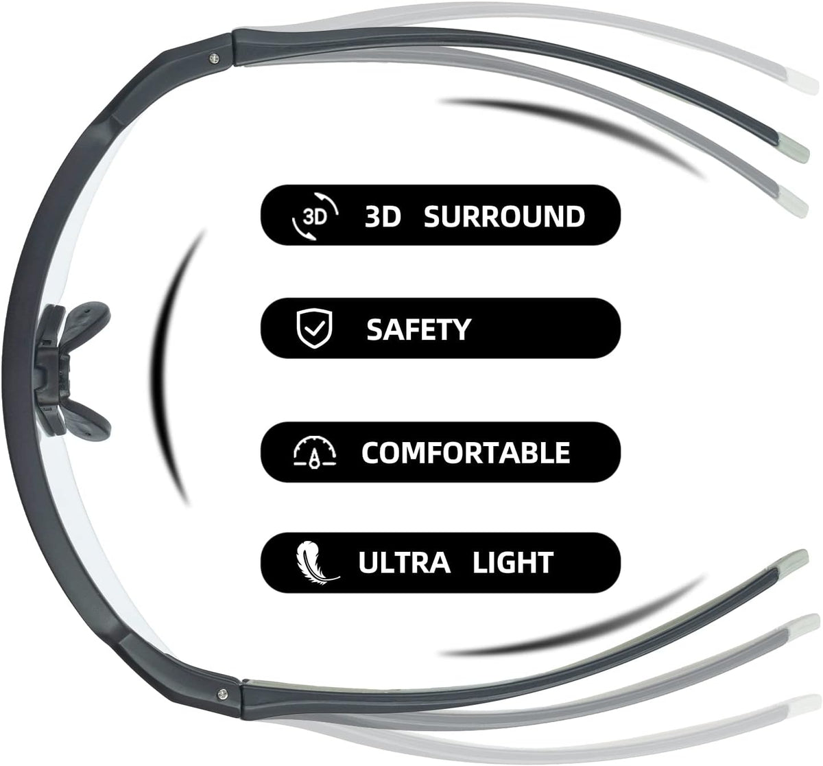 sunglasses for outdoor running and cycling#color_grey