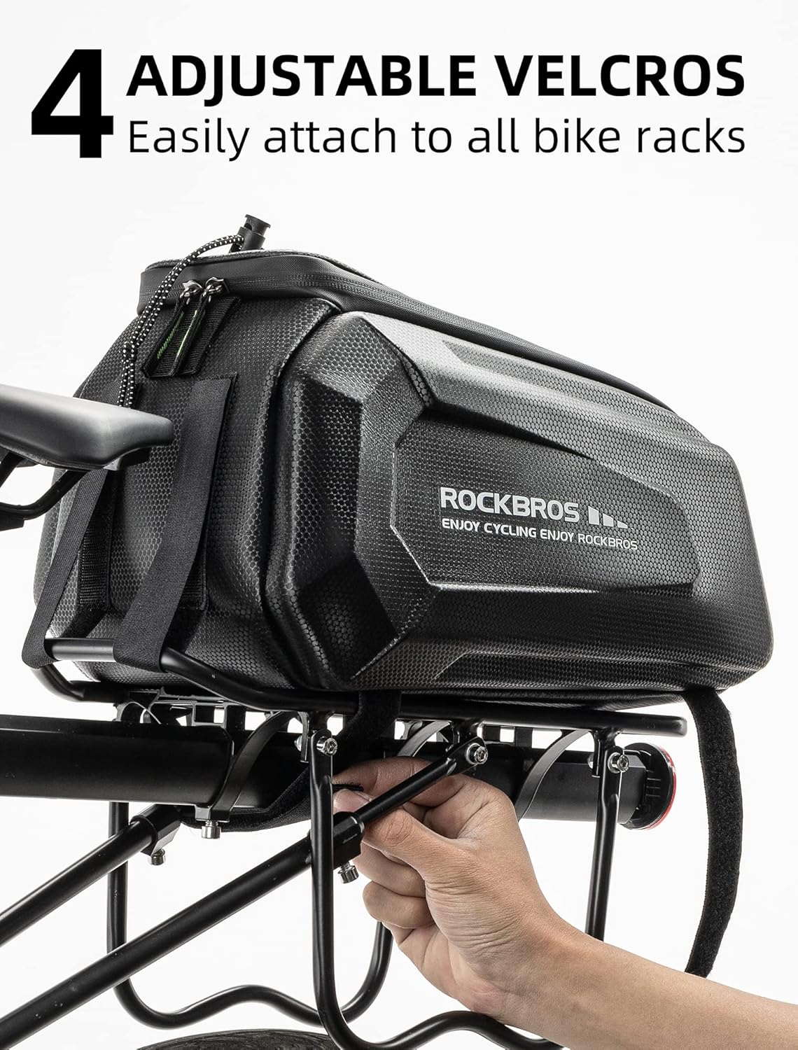 bike rack bag with shoulder strap