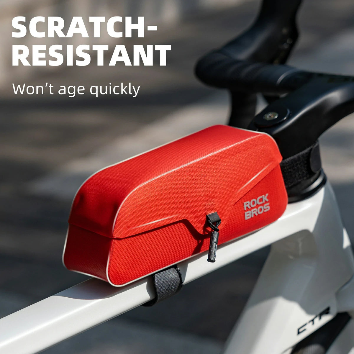 red waterproof top tube bag#color_red