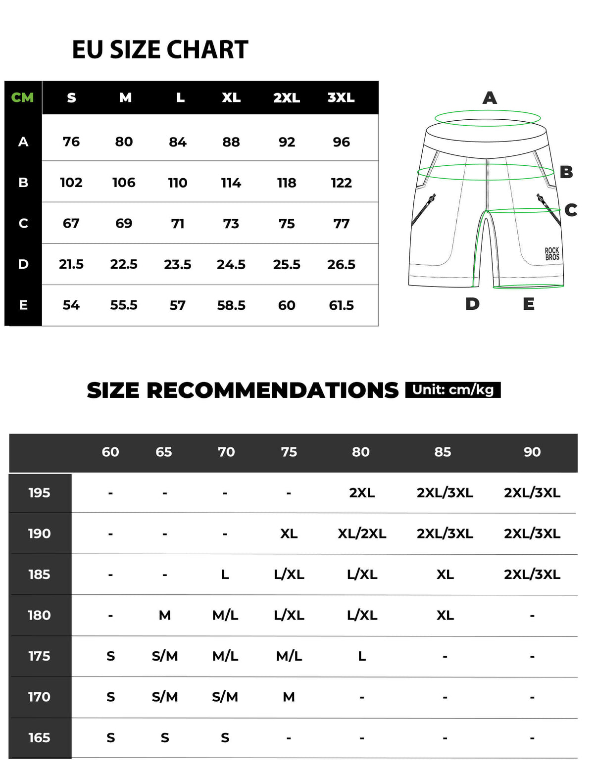 ROCKBROS Men's Quick Dry Commuter Shorts for Running and Hiking.
#color_black