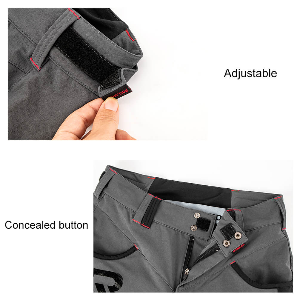 rockbros men's 4d padded cycling shorts with compression design for enhanced comfort