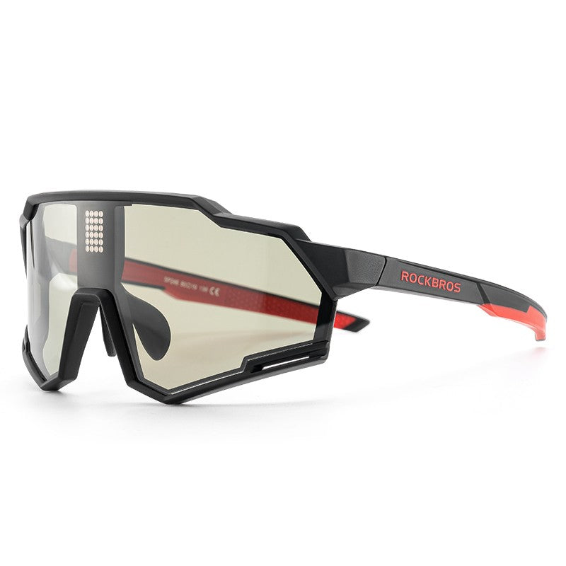 rockbros uv400 cycling sunglasses electronic photochromic color changing