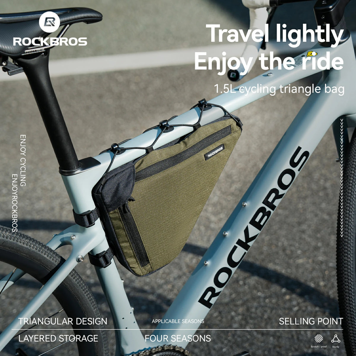 Bolsa para cuadro de bicicleta VERDANT REST 1.5L