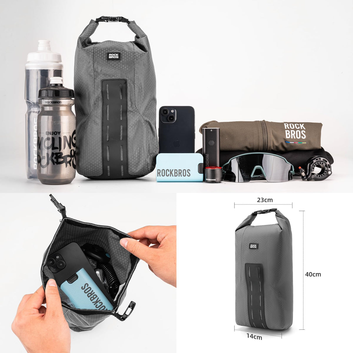 rockbros cycling fork pouch