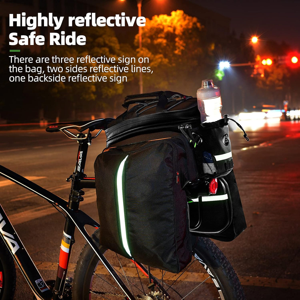 bike touring rack bag 34l