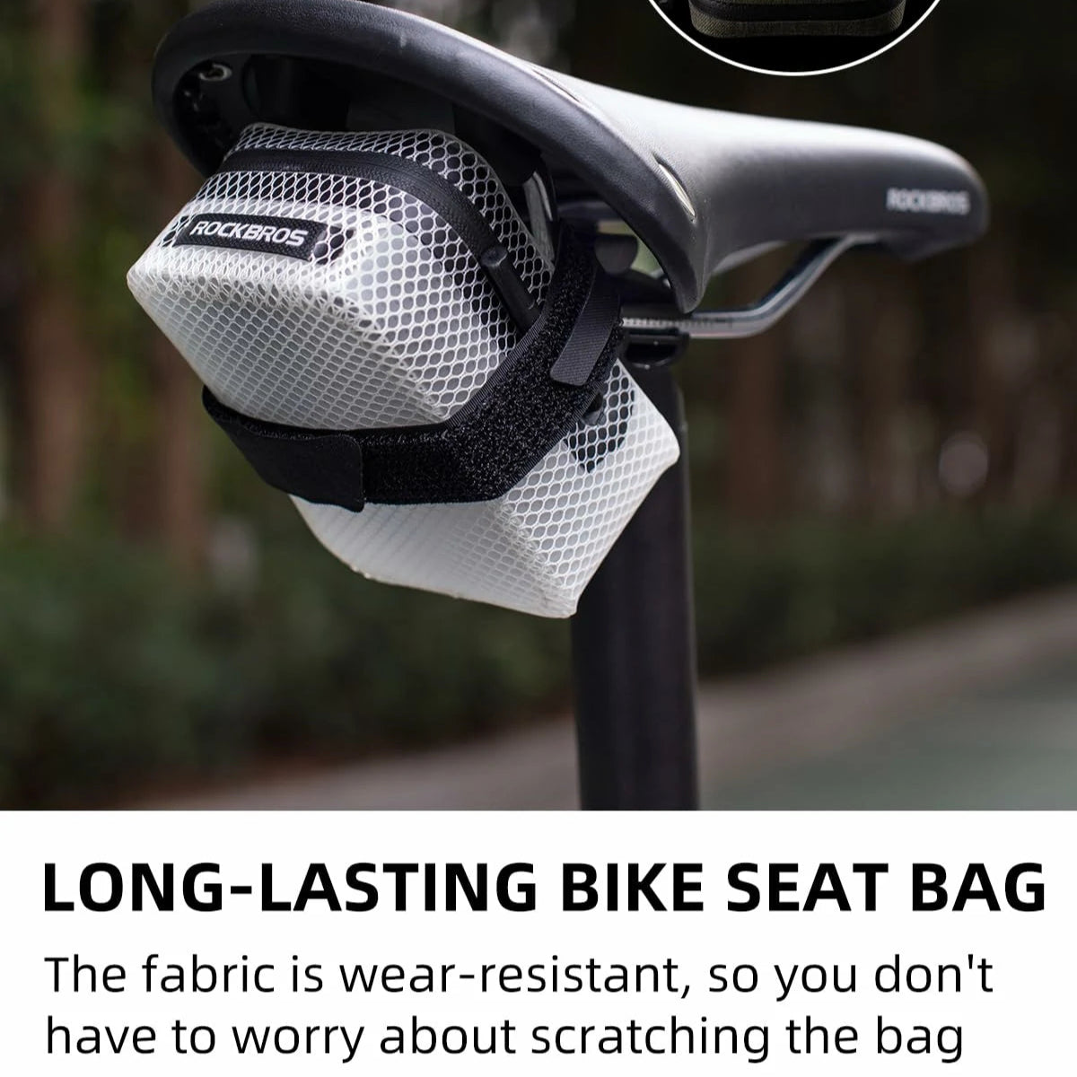 Bolsa para sillín de bicicleta impermeable 48g
