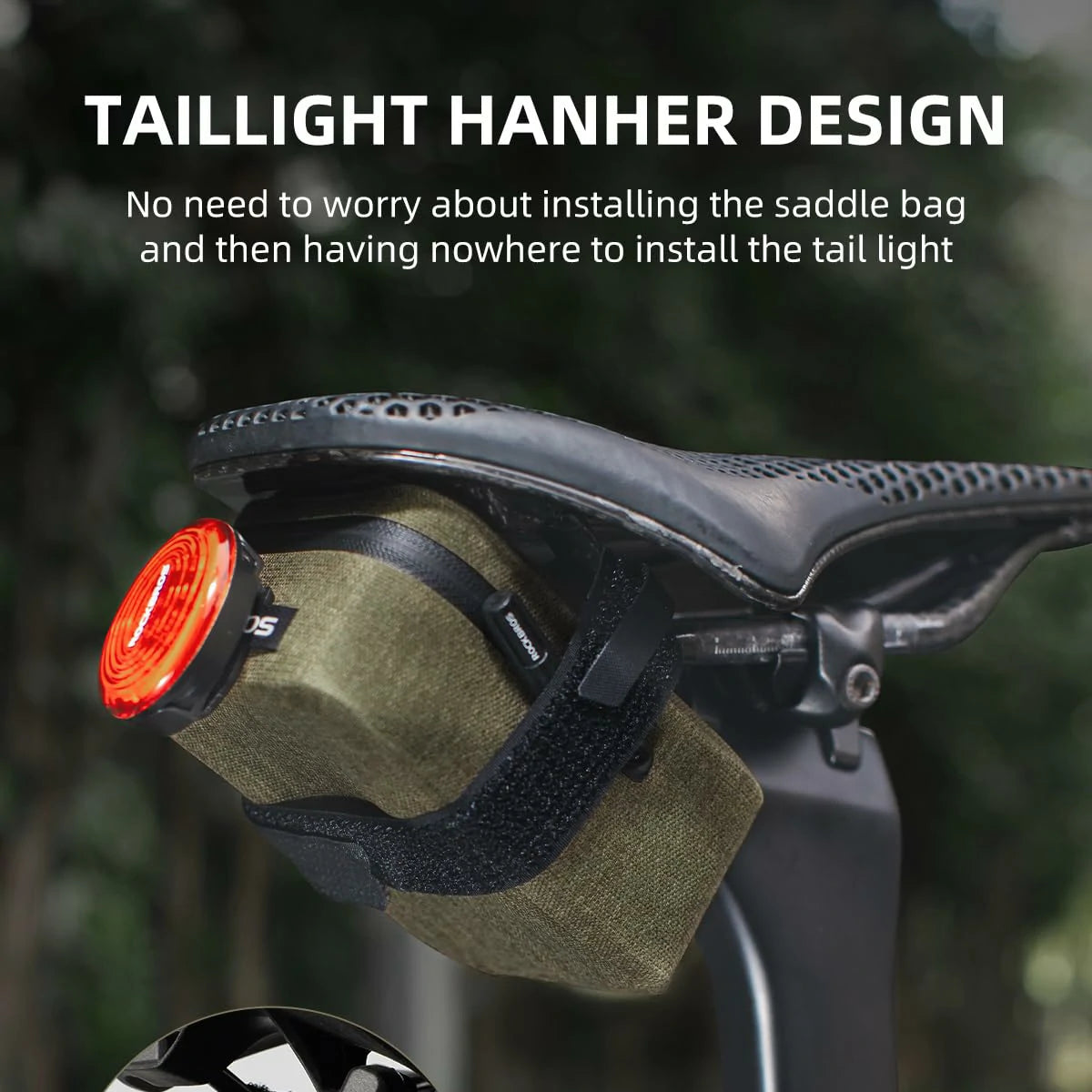 Bolsa para sillín de bicicleta impermeable 48g
