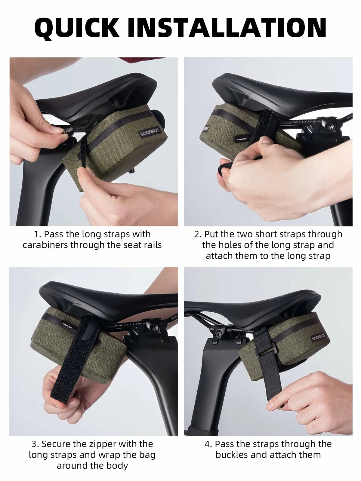 Bolsa para sillín de bicicleta impermeable 48g