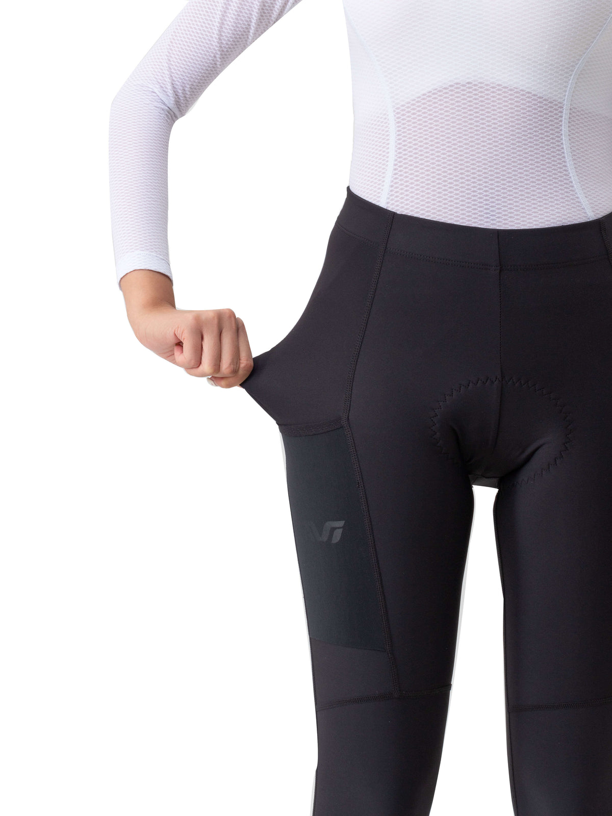 Women's lightweight thermal cycling tights for fall and winter rides ¨C breathable, insulated, and flexible fit