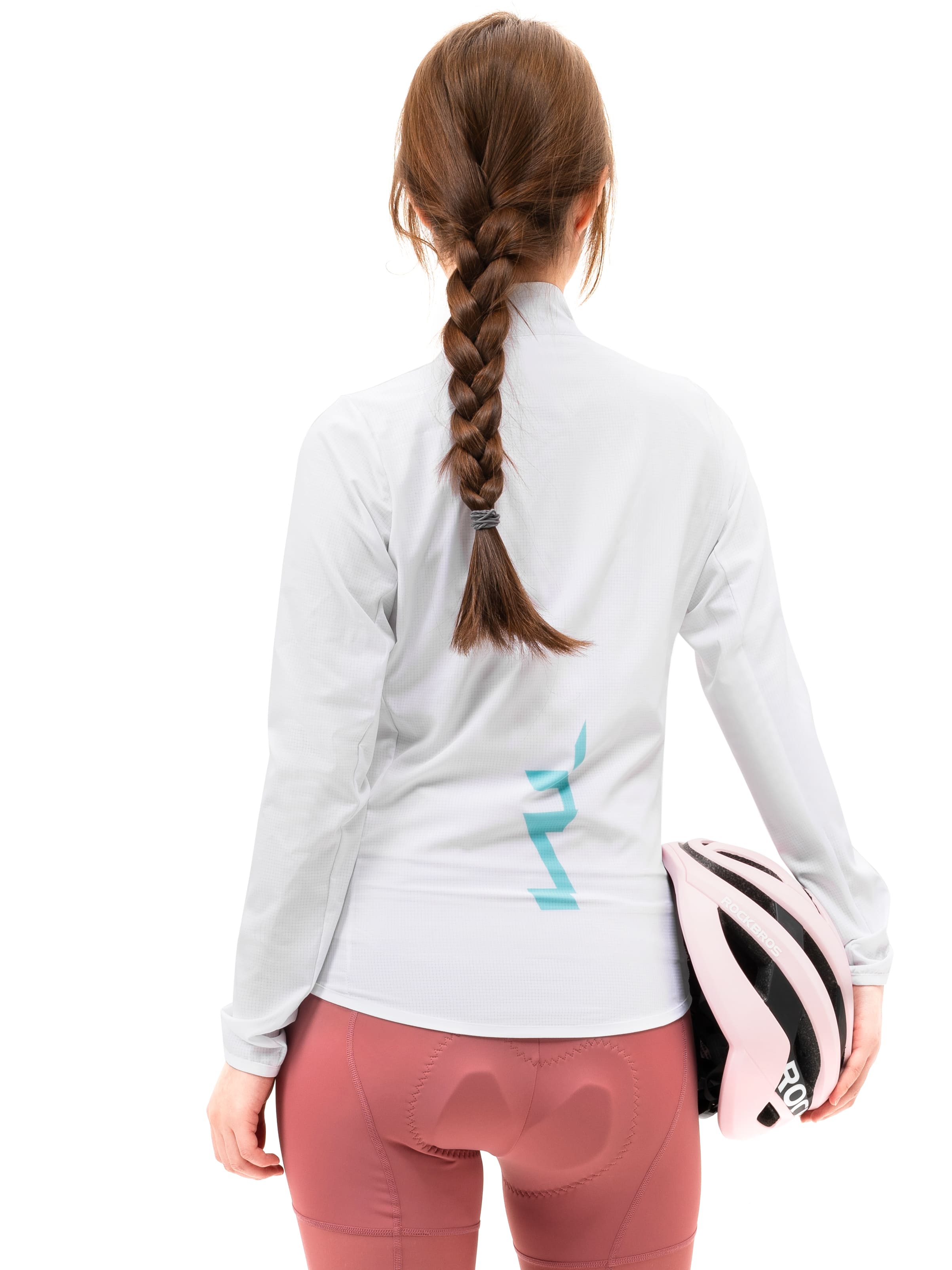 ROCKBROS Women's TVI Cycling Windbreaker Jacket, lightweight and breathable design
#Color_White