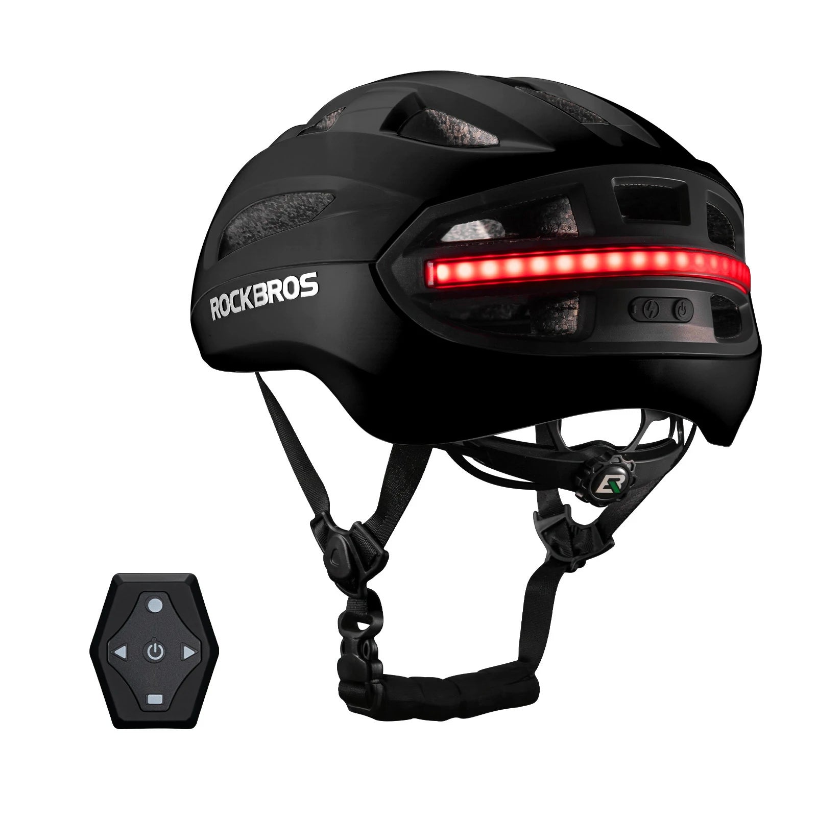 rockbros glowguard bike helmet#color_black