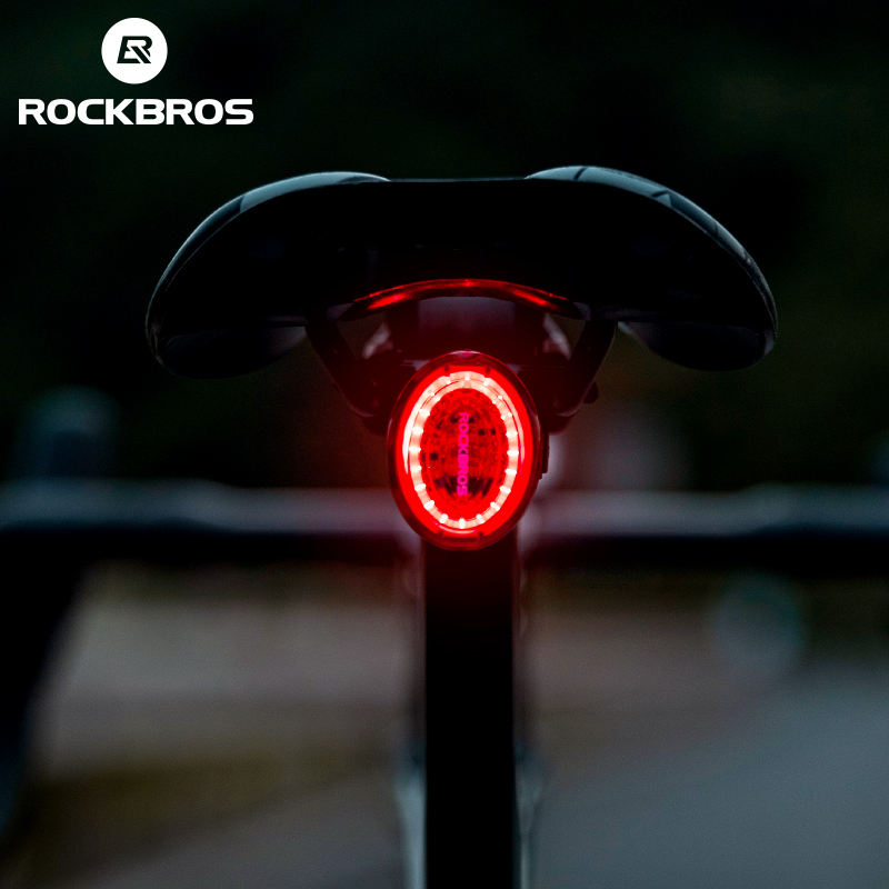 Luz trasera de bicicleta inteligente con sensor de freno IPX7