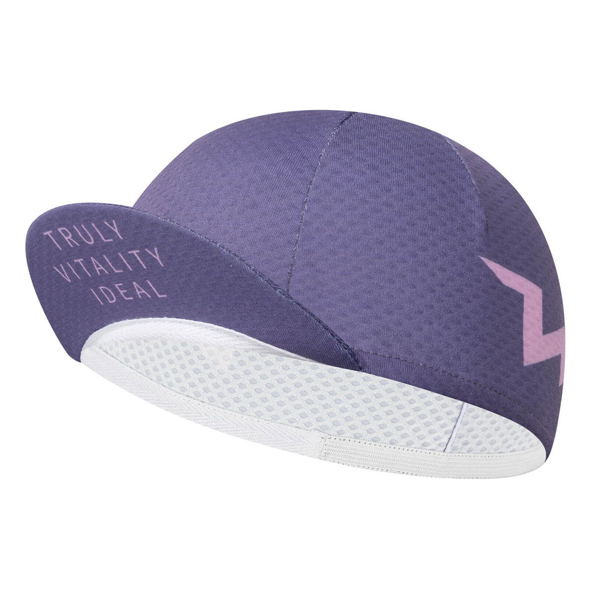 TVI lightweight cycling cap designed to be worn under a helmet, offering sun protection, sweat absorption, and all-day comfort. #Style_Purple
