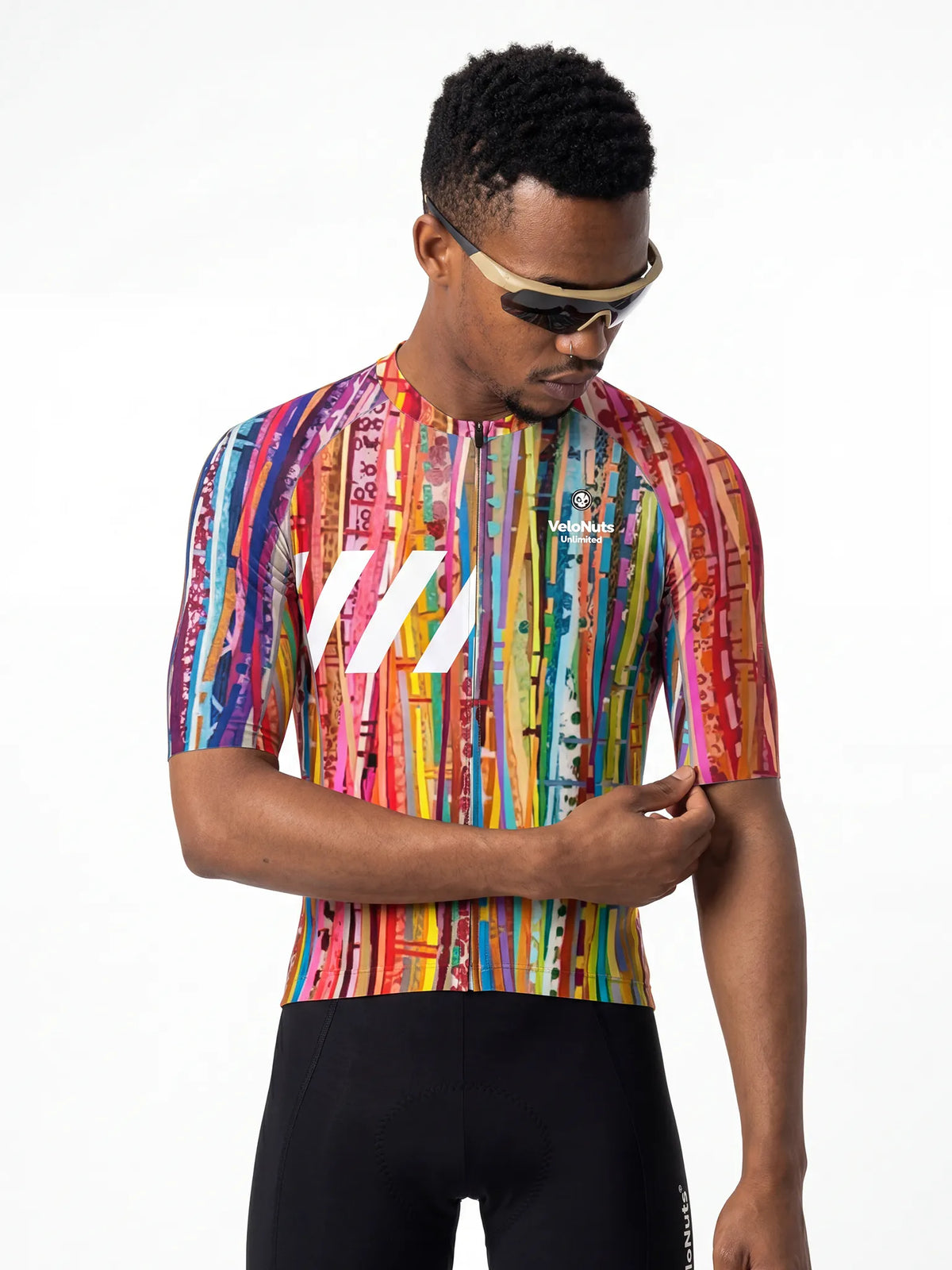 Men's Cycling Jersey Terrain Blocks#Type_Carnival Strata