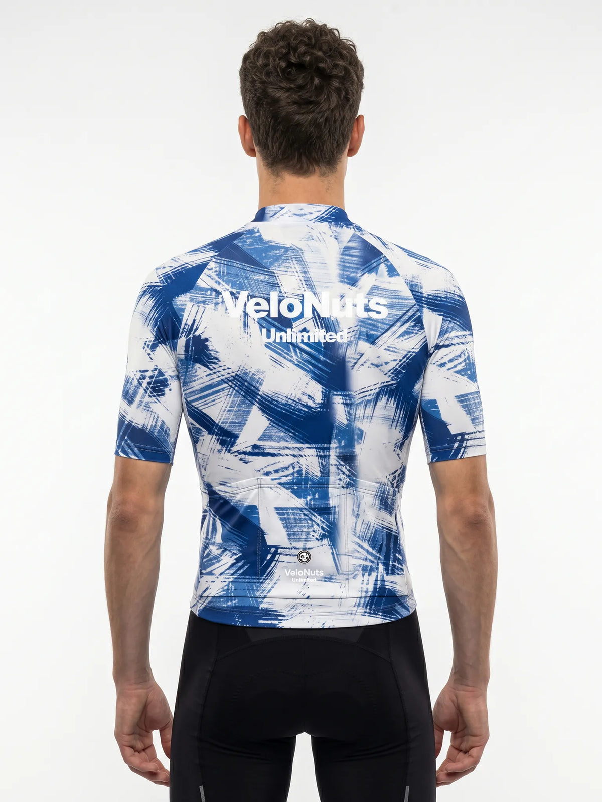 Men's Cycling Jersey Ink Burst#Type_Cobalt Strokes
