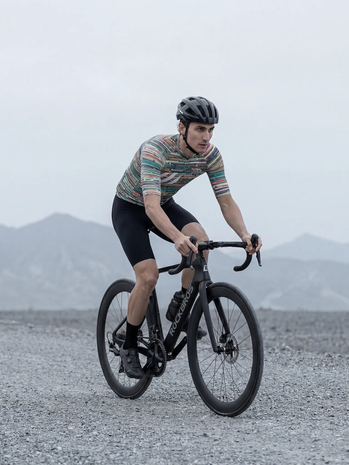Men's Cycling Jersey Retro Signal#Type_Confetti Stripe