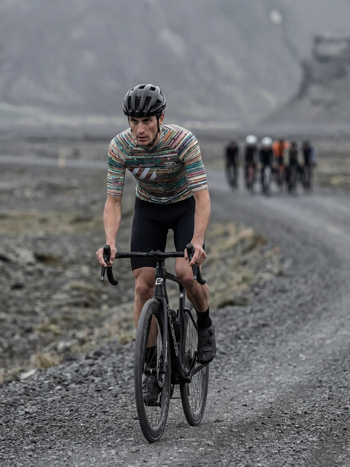 Men's Cycling Jersey Retro Signal#Type_Confetti Stripe