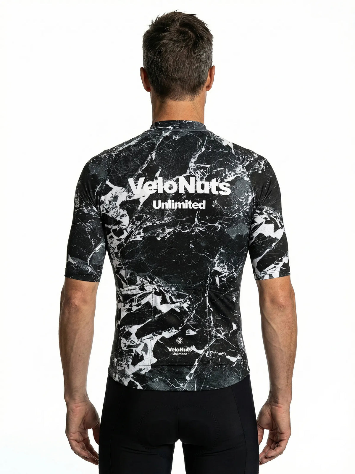 Men's Cycling Jersey Liquid Terrain#Type_Noir Marble