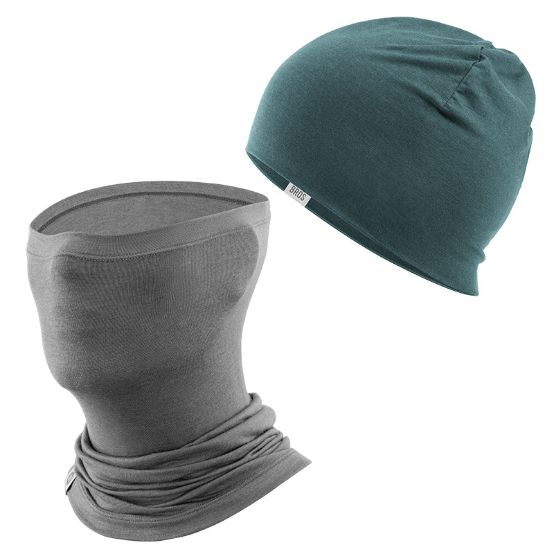 Winter Cap and Face Mask Set Merino Wool Thermal