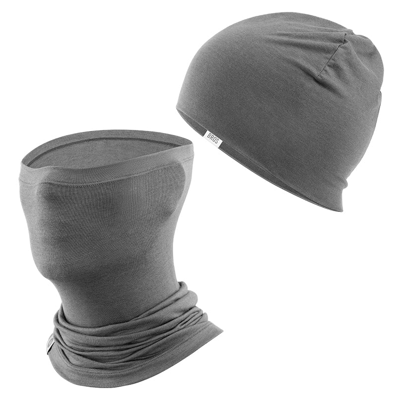 Winter Cap and Face Mask Set Merino Wool Thermal